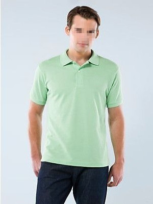 Polo shirt men style light green - Click Image to Close